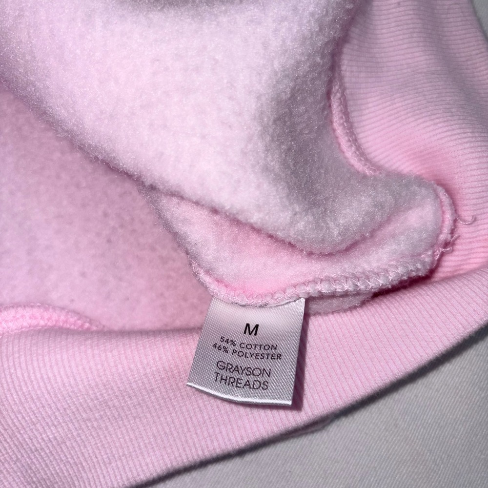 Barbie Sweatshirt Medium Pink Excellent Relaxed Fit Logo Pullover - Picture 8 of 8